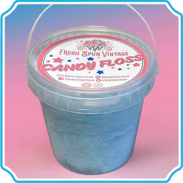 Blue Raspberry candy floss tub