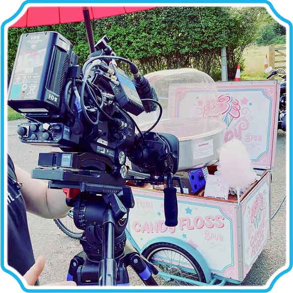 Filming the Candy Floss Tricycle