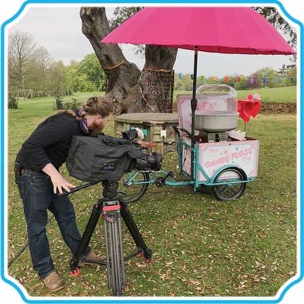 Filming the Candy Floss Tricycle
